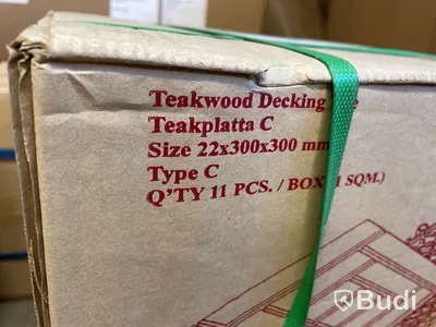 2 st. Kartonger Trall plattor teak
