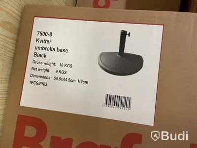 Parti med parasollfötter Brafab, olika sorter