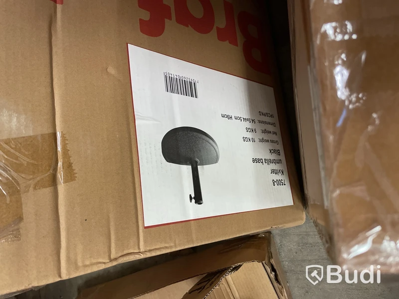 Parti med parasollfötter Brafab, olika sorter