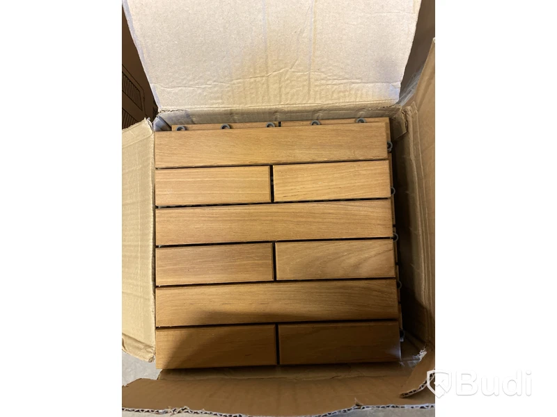 2 st. Kartong med trall plattor teak