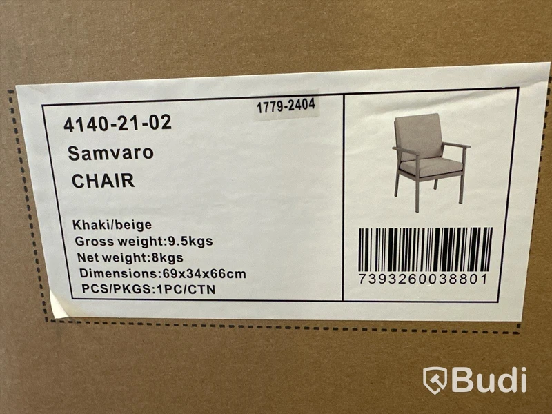 4 st. Karmstolar - Samvaro Brafab, beige, ny i kartong