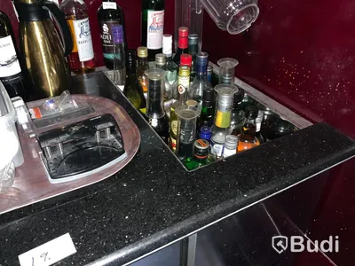 Kylbänk Porkka ca 160 bred, 6st lådor samt barbatteri