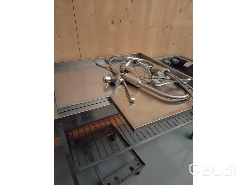 Rostfri vinkelbänkskiva