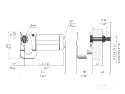 Torkarmotor W12 vattentät