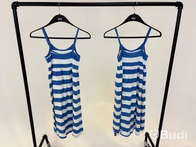 2 st. Klänningar Holebrook, Angelica Dress, midblue/white, stl. S