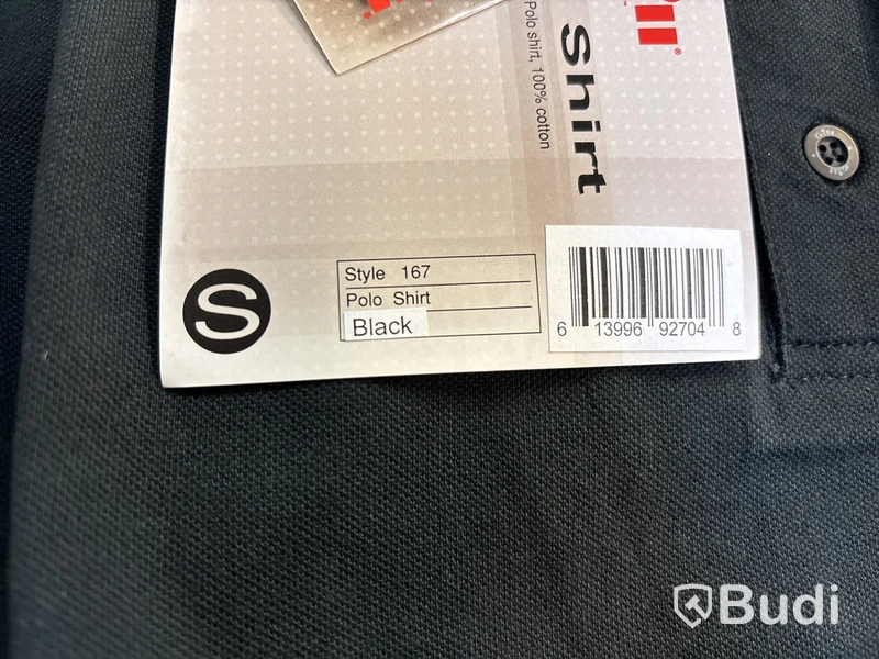 3 st. Pikétröja Gill 167, svart, stl. S,