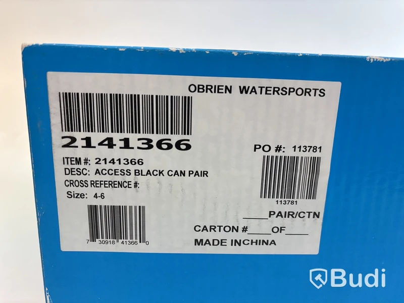 Wakeboardbindning Obrien watersports, Access Black can pair, stl. 4-6