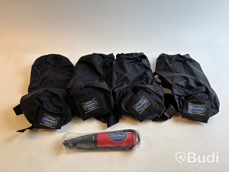 4 st. Uppblåsbara lättviktsfendrar inkl. väska / Stowaway Inflatable fender