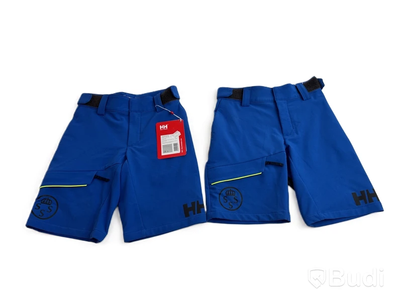 2 st. Barnshorts HellyHansen Jr Edge Dynamic med logga Kungliga Svenska Segel Sällskapet, stl. 128