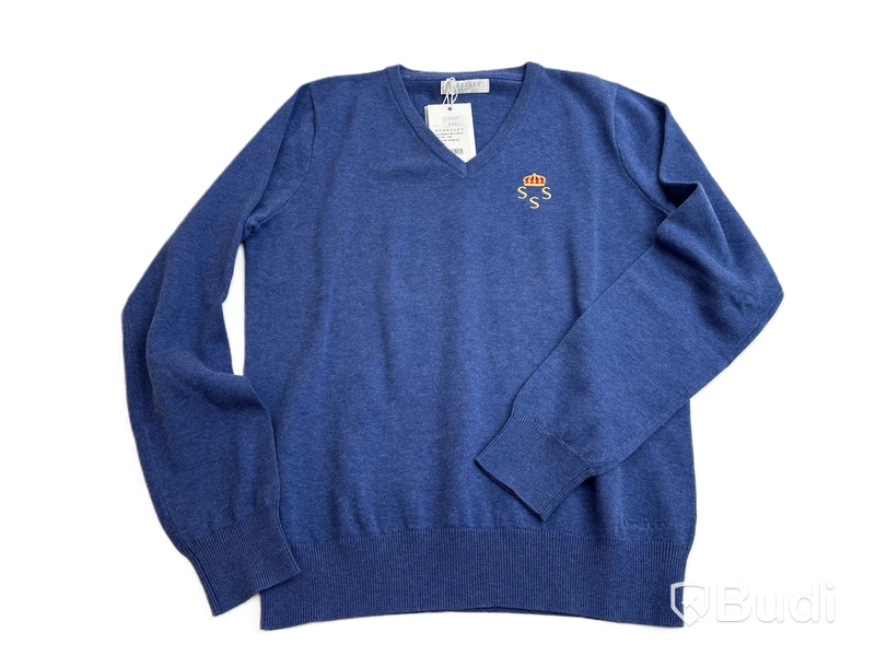 V-ringad Berkeley, Brockton V-neck med logga Kungliga Svenska Segel Sällskapet, dam, stl. M