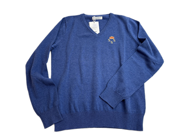 (NY) V-ringad Berkeley, Brockton V-neck med logga Kungliga Svenska Segel Sällskapet, dam, stl. M