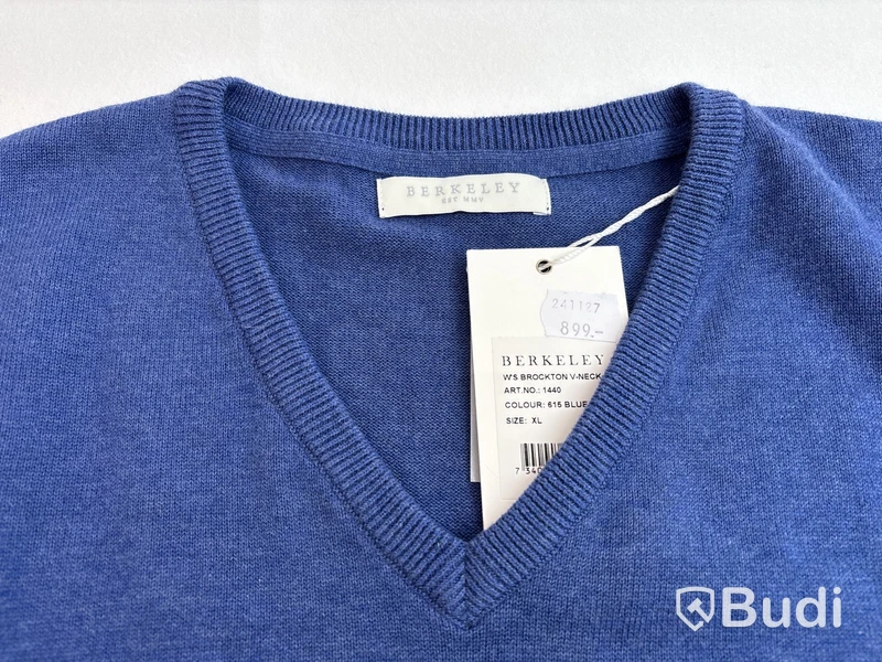 V-ringad Berkeley Brockton V-neck med logga Kungliga Svenska Segel Sällskapet, dam, stl. XL