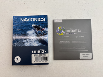 (NY) 2 st. Elektroniska Sjökort, Navionics+ MSD-EU079R Ostkusten och Garmin Bluechart G3 Oslo-Trellborg