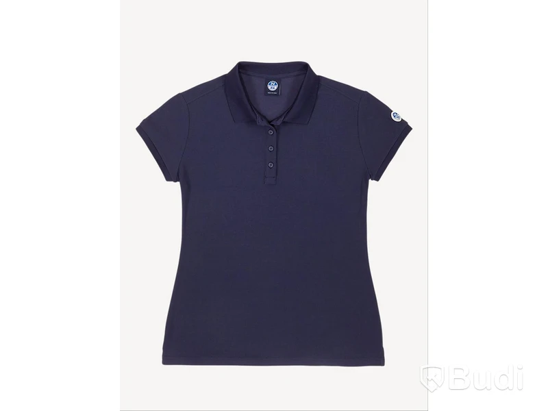 2 st. North Sails POLO TACTEL S/S W blå och vit, stl. L