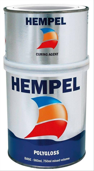 (NY) 2 st. Hempel Polygloss Topcoat-Curing agent, cobalt blue 346161, 750 ml