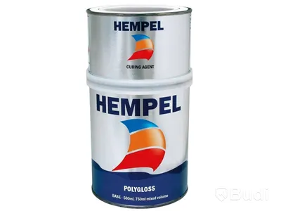 2 st. Hempel Polygloss Topcoat-Curing agent, cobalt blue 346161, 750 ml