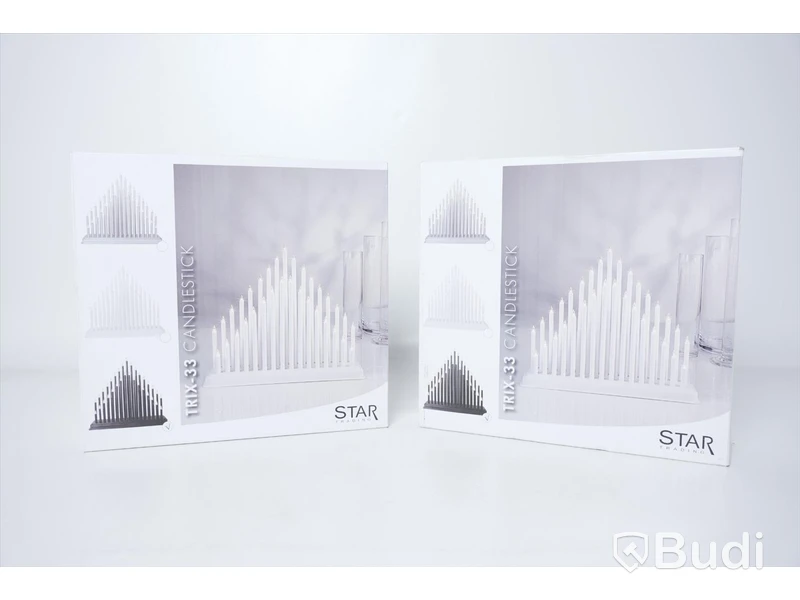 2st Adventsljusstakar - STAR Trix 33 Candlestick, svart