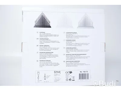 2st Adventsljusstakar - STAR Trix 33 Candlestick, svart
