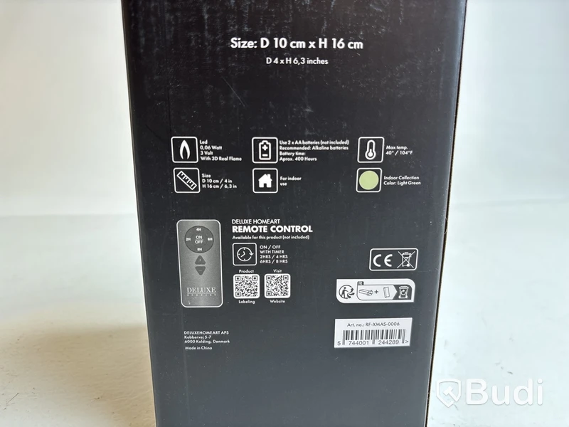 2 st. LED-ljusgran Deluxe Homeart, grön