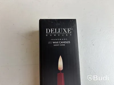 6 st. LED-ljus Deluxe Homeart, röd