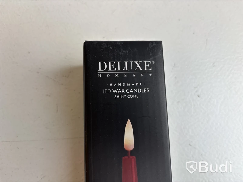 6 st. LED-ljus Deluxe Homeart, röd