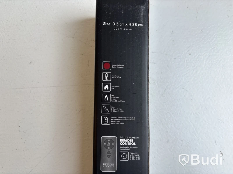 6 st. LED-ljus Deluxe Homeart, röd