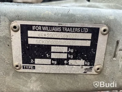Boggiesläp Ifor Williams LT20 | 2000 kg | 2017