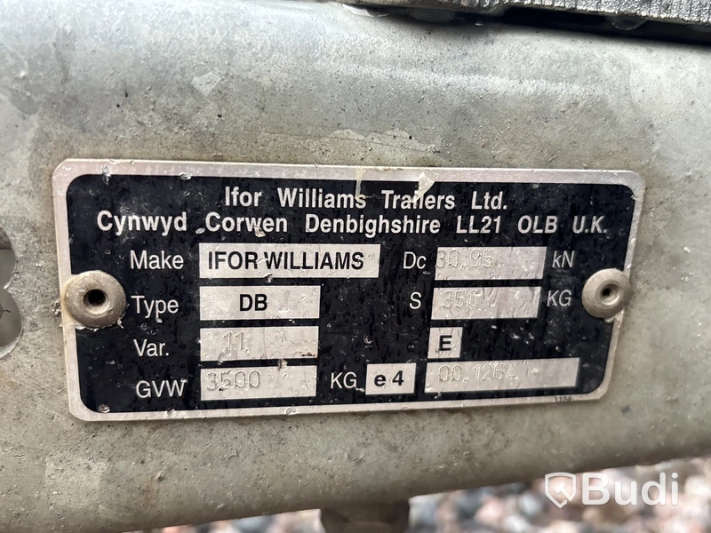 Boggiesläp Ifor Williams LT20 | 2000 kg | 2017