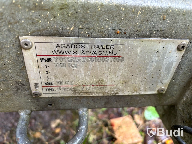 Släpvagn TK Trailer 750 kg -2008 (rep-objekt)