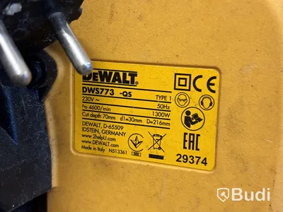 Kap- & gersåg Dewalt DWS773 med sågbänk