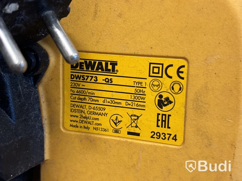 Kap- & gersåg Dewalt DWS773 med sågbänk