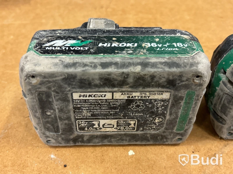 5 st batterimaskiner Hikoki