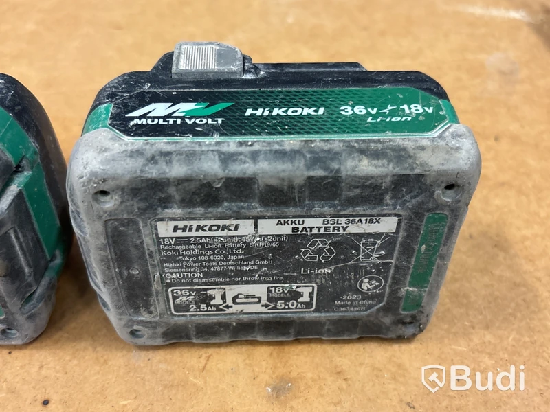 5 st batterimaskiner Hikoki