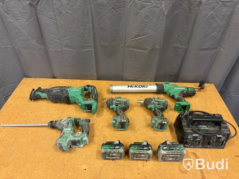5 st batterimaskiner Hikoki
