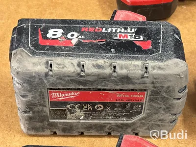 2 st batterimaskiner Milwaukee