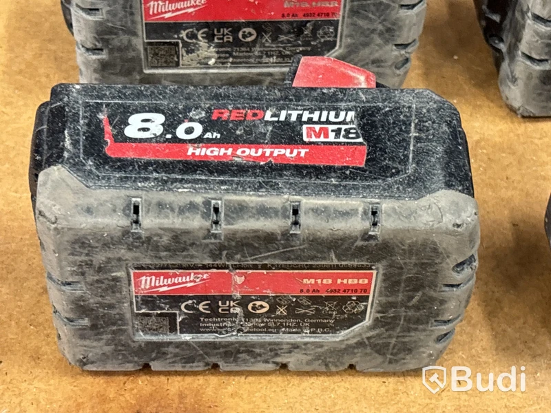 2 st batterimaskiner Milwaukee