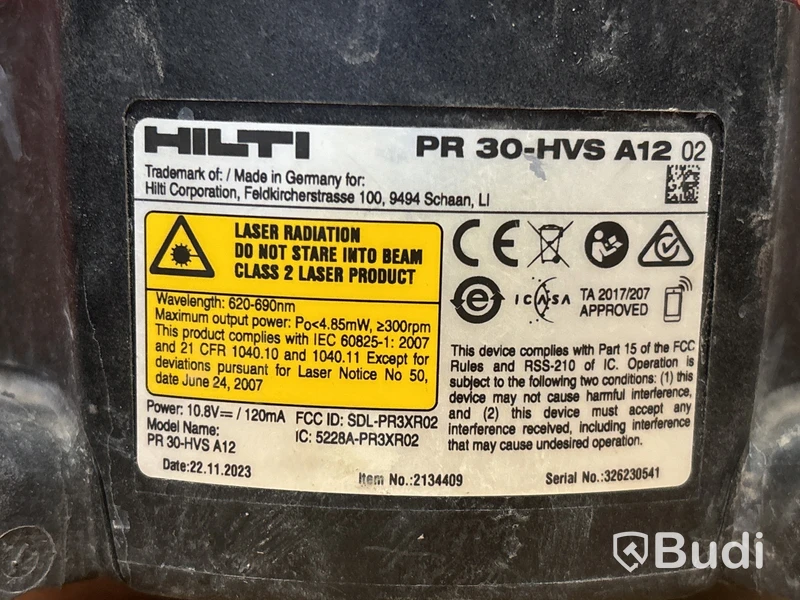 Rotationslaser Hilti PR 30-HVS