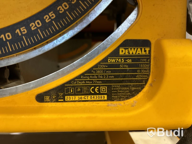 Klyvsåg Dewalt DW745