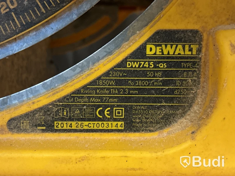 Klyvsåg Dewalt DW745