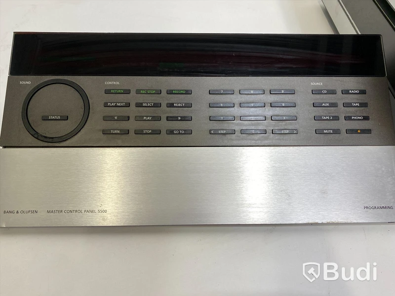 Bang Olufsen stereo, 6 delar, Master Control Panel 550, Beoprogram 5500, Beomaster 5500, Beocord 5500, Beogram CS 50