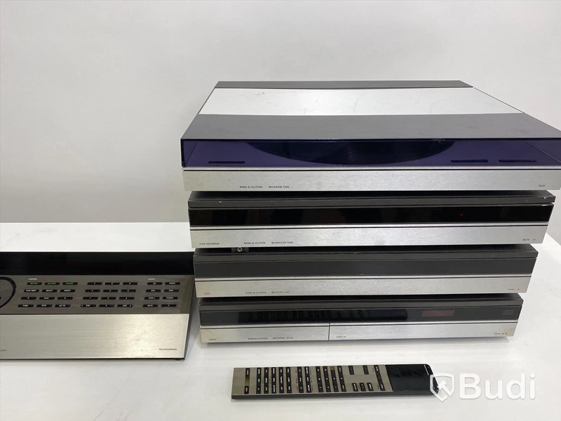 Bang Olufsen stereo, 6 delar, Master Control Panel 550, Beoprogram 5500, Beomaster 5500, Beocord 5500, Beogram CS 50