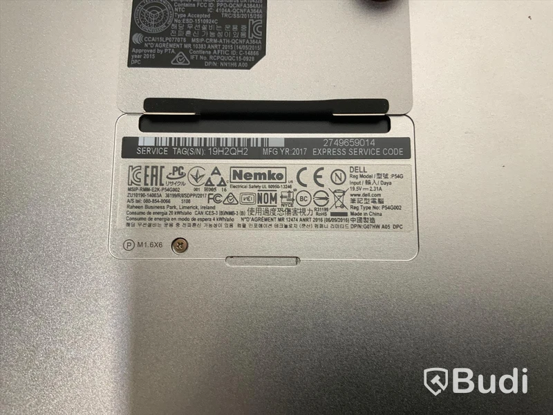 Bärbar Dator DELL XPS 13 Core I7 Gen 8, UHD Touchskärm, 16 GB HD, 500 GB HD