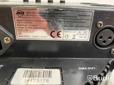 6 x American DJ MEGA QA PAR38 lampor
