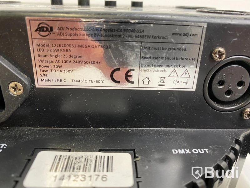6 x American DJ MEGA QA PAR38 lampor