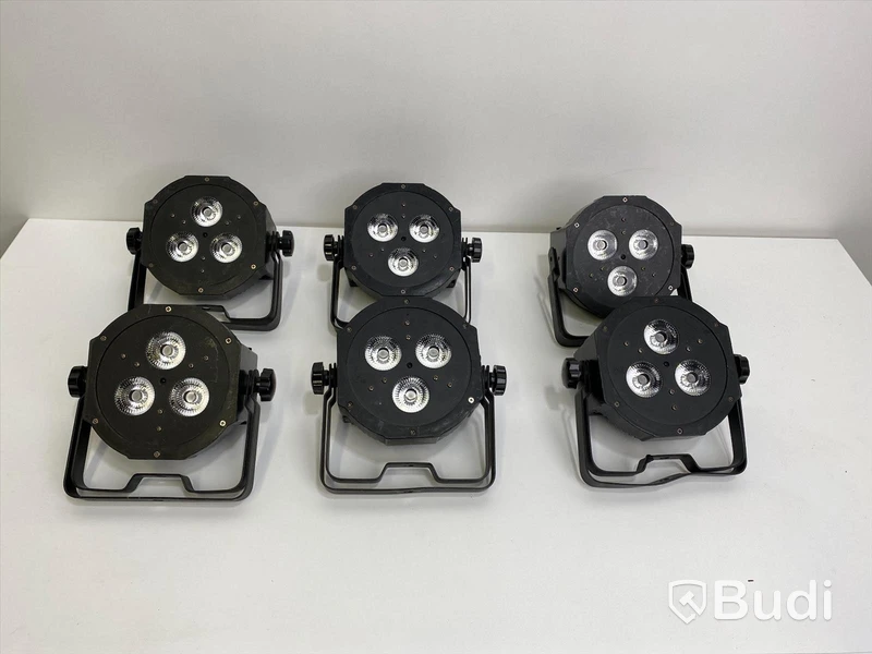 6 x American DJ MEGA QA PAR38 lampor