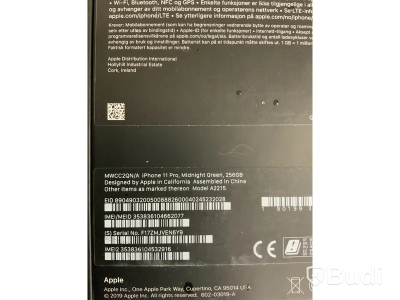 iPhone 11 PRO. Midnight green, 256GB