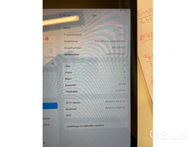iPad 8th gen. 32gb WiFi, med skal i skinn från Deltaco. Funktionstestad. - ej laddare