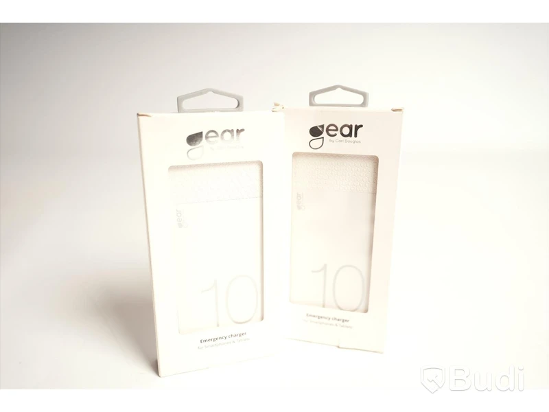 Power bank - 2 st. Gear by Carl Douglas, 10.000 mAh. Ny, Obruten förpackning.