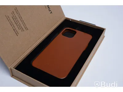Mobilskal - 2 st. Woolnut, Leather case, iPhone 12 Mini, Cognac och Green. Ny, Obruten förpackning.