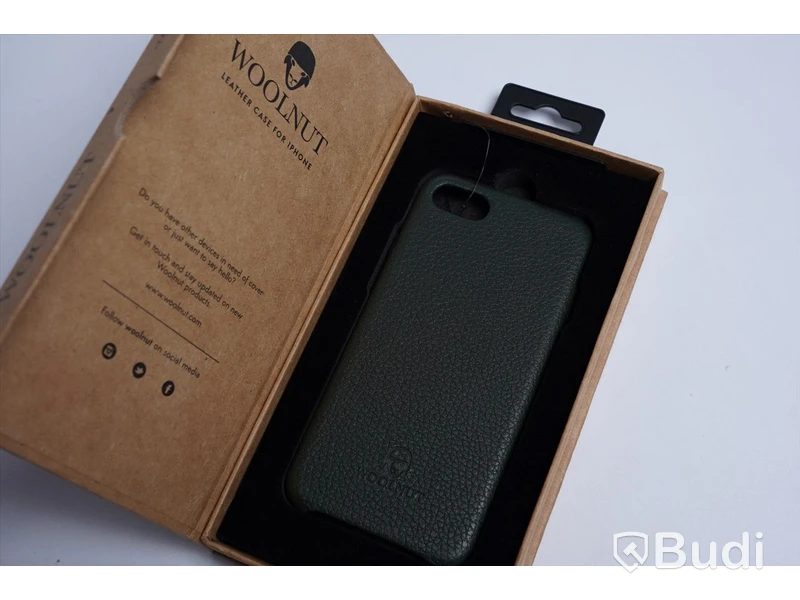 Mobilskal - 3 st. Woolnut, Leather case, iPhone SE, Black och Green. Ny, Obruten förpackning.